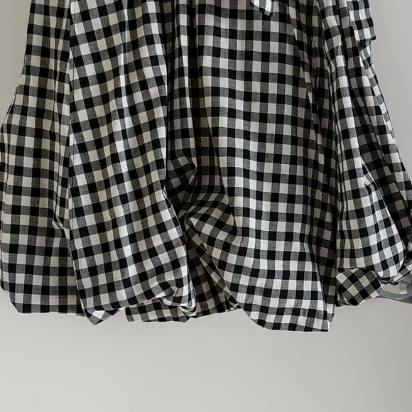 French sleeve tie waist balloon dress - Picture 4 of 8